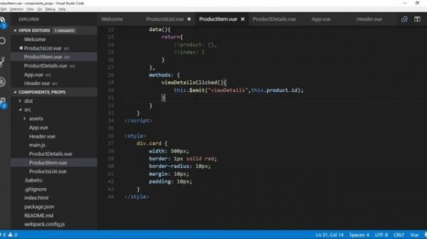 Learn Vue.js (RU) - Компоненты #2 - передача и возврат параметров (props and emit)