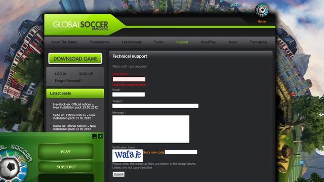 The first launch of the Global Soccer game and technical support смотреть онлайн