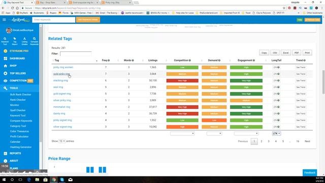 ETSY SEO 2018 Как правильно выставлять листинги / EtsyRank / Подбор ключевых слов смотреть онлайн