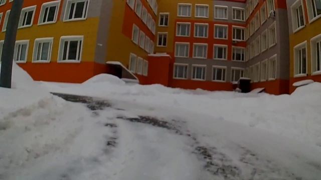 Пробный заезд на моноколесе Kingsong KS-18A. (-5°С) смотреть онлайн