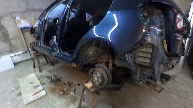 GOLF PLUS ЗАМЕНА ПОРОГОВ №1 Срезаем порог