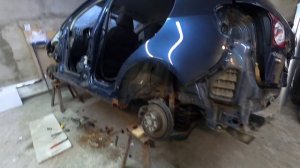 GOLF PLUS ЗАМЕНА ПОРОГОВ №1 Срезаем порог