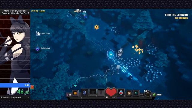 Minecraft Dungeons | Creeper Woods Co-Op in 1:39.81 w/ BasedCalvin (OLD WR) | PC смотреть онлайн