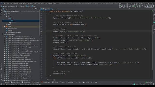 How to make a Website Bot (with Java, Selenium and Google Chrome) смотреть онлайн