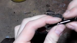 Зимняя блесна из трубки.