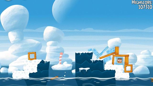 Angry Birds Seasons Arctic Eggspedition 1-16 Walkthrough 3 Star смотреть онлайн