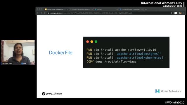 Data Pipelines using Airflow on Kubernetes by Bhavani | Tech - ML & Cloud (IWD India Summit 2020) смотреть онлайн