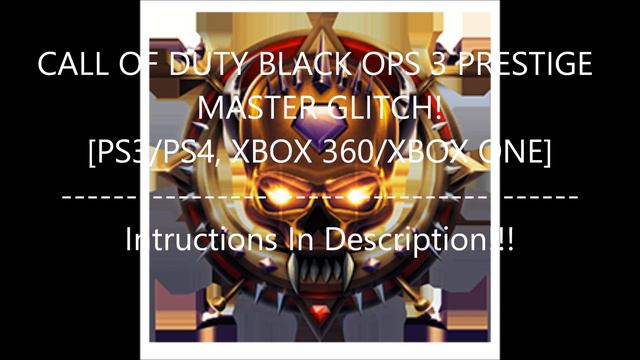 Call Of Duty Black Ops 3 Master Prestige Glitch! [PS3/PS4,XBOX 360/XBOX 1] смотреть онлайн