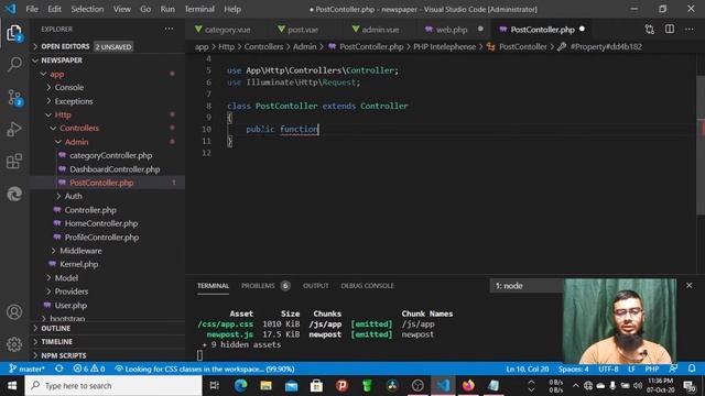 Laravel Vue JS NewsPaper Project Part 21 | Post create смотреть онлайн