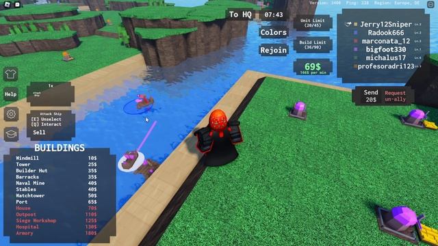 MEDIEVAL WARFARE in Roblox Medieval RTS смотреть онлайн