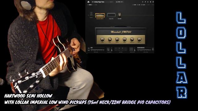 Lollar Imperial Low Wind Pickups In Hartwood Semi Hollow смотреть онлайн