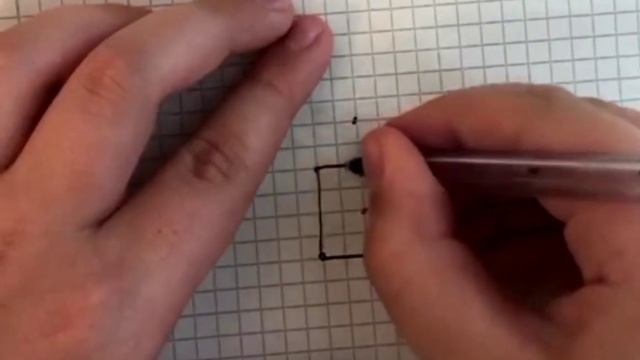 Как нарисовать 3Д куб .В этом видео смотреть онлайн