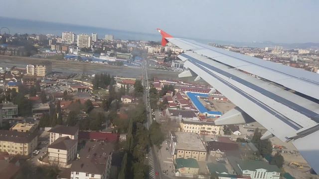 Посадка airbus A321 Адлер Сочи UHD (4К) 11.03.2017 смотреть онлайн