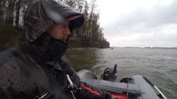 Рыбалка в ураган с лодкой Фрегат 350 FM Light и мотором FREGAT T9.9BMS