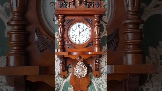 Настенные часы с боем. Kienzle 1899год смотреть онлайн