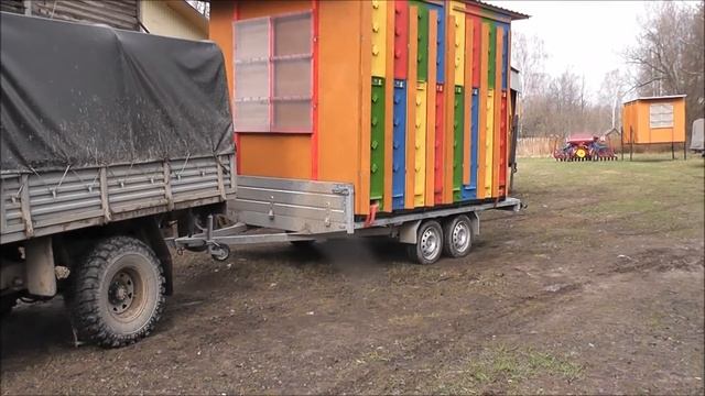 Кассетный пчелопавильон Берендей. Тележка для павильона смотреть онлайн