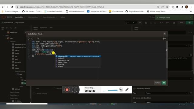 To calculate the total number of rows in an item using JavaScript in Oracle APEX смотреть онлайн
