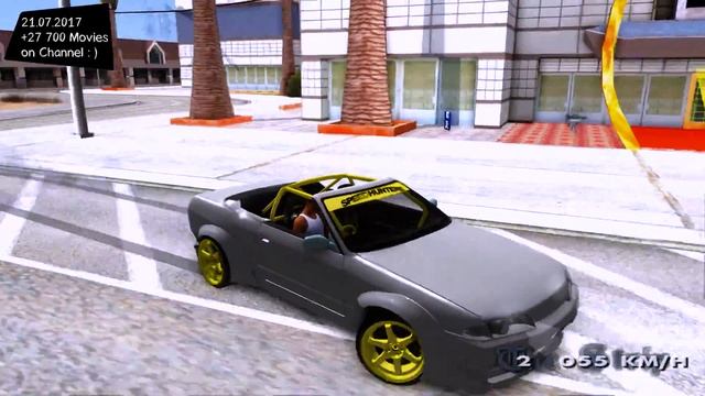 Nissan Skyline R32 Cabrio Drift Rocket Bunny New ENB Top Speed Test GTA Mod Future _REVIEW смотреть онлайн