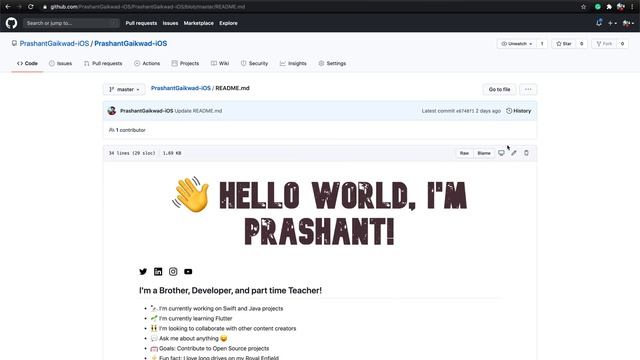 How to create GitHub Profile with new Readme feature #github #readme смотреть онлайн
