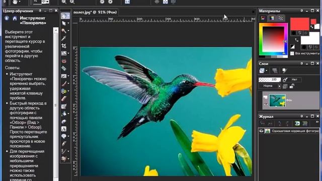 Уроки Corel PaintShop Photo Pro: палитра «Журнал» смотреть онлайн