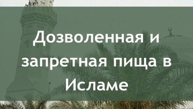 Дозволенная и запретная пища в Исламе. (Ссылка на книгу под видео). смотреть онлайн