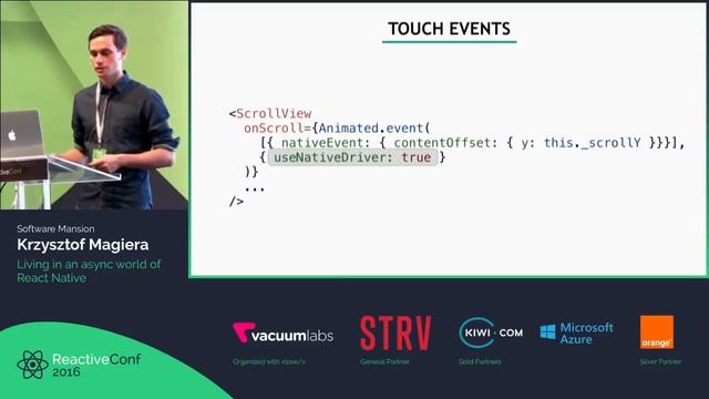ReactiveConf 2016 - Krzysztof Magiera: Living in an async world of React Native смотреть онлайн