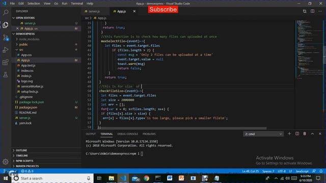 how to upload files (pdf , xls , img , docx) in to public directory using react js and express смотреть онлайн