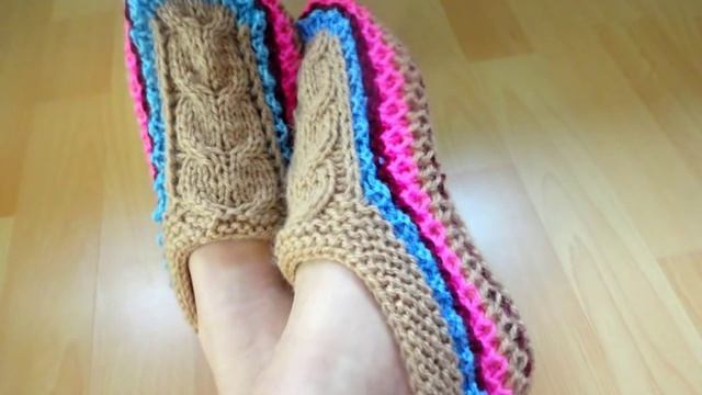 Тапочки для взрослых. мои работы. На канале около 900 видеоуроков. смотреть онлайн