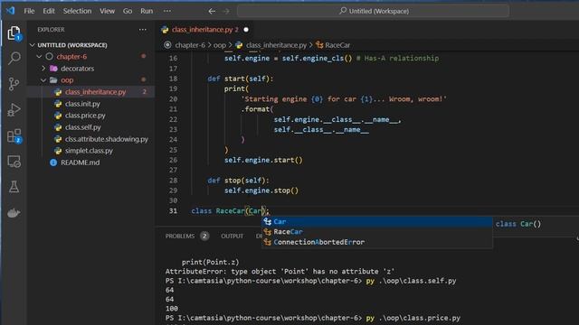 Python Course: 6.2.4-6.2.5 : Inheritance and composition смотреть онлайн