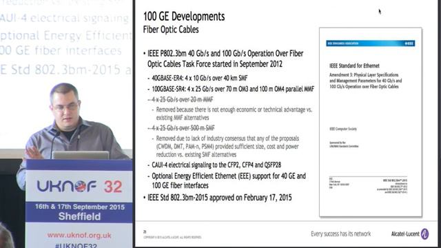 UKNOF32 - Evolution of Ethernet Speeds - What’s New and What’s Next смотреть онлайн