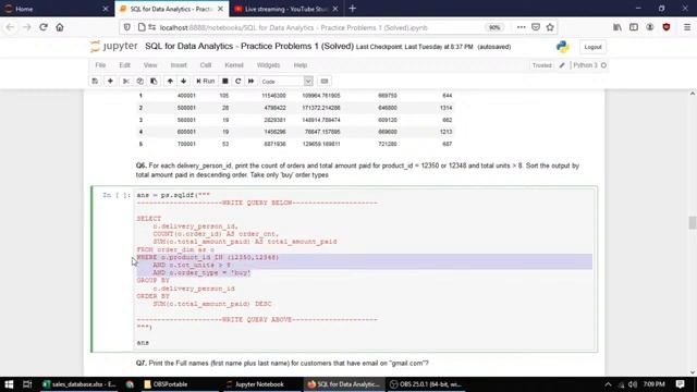 SQL for Data Analytics - Session 04 - Basic SQL Interview Questions смотреть онлайн