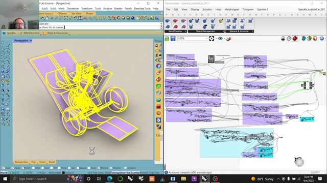 SPECKLE MEETS WICKERSON STUDIOS -- Rhino Grasshopper Python C# смотреть онлайн