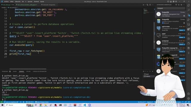 Primera prueba entre #Python y #PostgreSQL смотреть онлайн