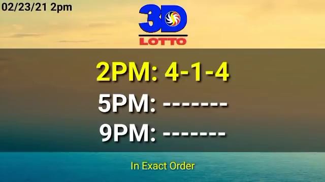 2pm PCSO Lotto Result Today February 23, 2021 2D 3D STL ez2 Swertes смотреть онлайн