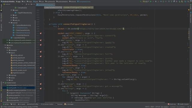 Android WebRTC Signaling смотреть онлайн