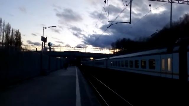 Москва 1098 ж/д платформа Москворечье (будущая станция МЦД-2) осень день смотреть онлайн