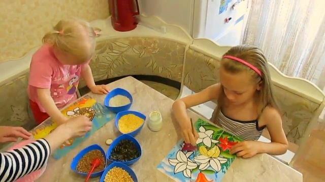 МАСТЕР-КЛАСС для детей | Поделки из КРУПЫ | Master Class For Children With Their Own Hands