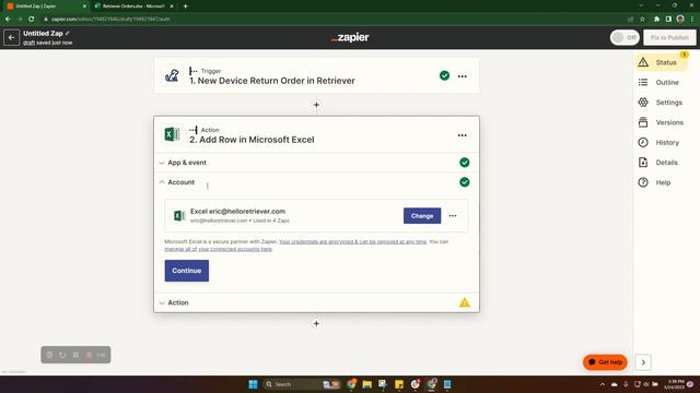 Exporting Retriever Orders to Excel using Zapier смотреть онлайн