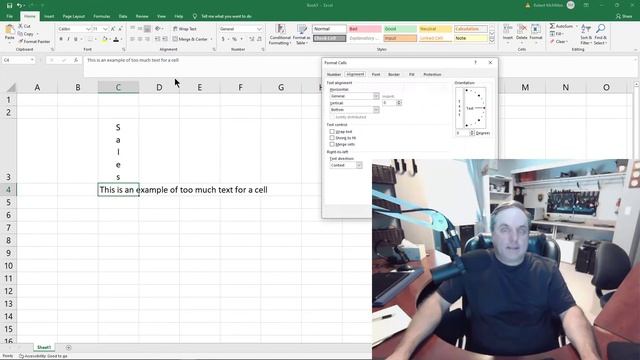 How to make text Vertical in Microsoft Excel смотреть онлайн