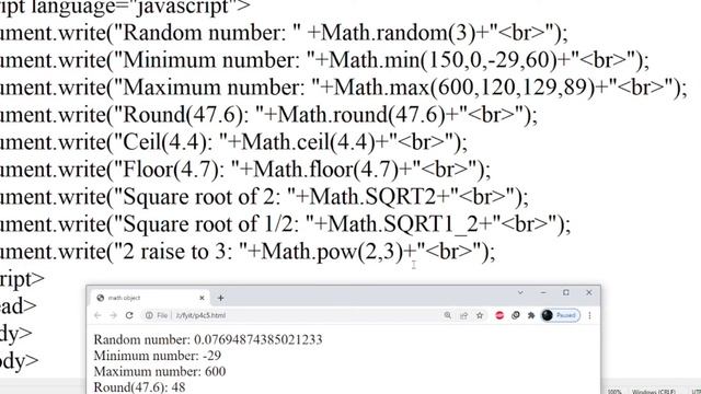 Array, Boolean, Date, Function, Math, Number, Object, String, regExp | fybscit Practical Manual смотреть онлайн