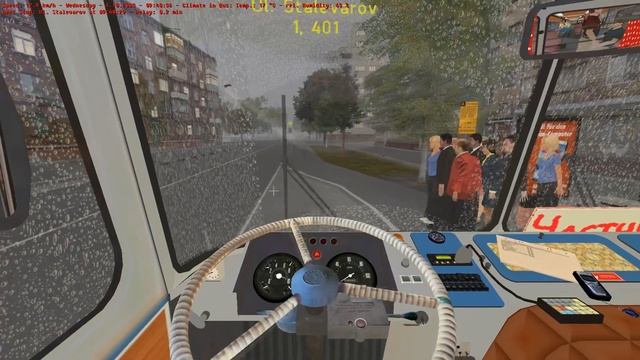 OMSI 2-Едем на луноходе ЛиАЗ-677. Карта Moges 2.1. маршрут №1 (Обратный рейс) смотреть онлайн