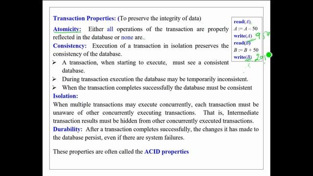 TRANSACTION CONCEPT IN DBMS - ACID PROPERTIES смотреть онлайн