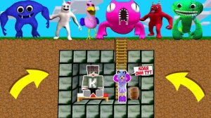 СЕКРЕТНАЯ БАЗА НУБА ПРО И ДЕВУШКИ ПРОТИВ АПОКАЛИПСИС ИЗ МОНСТРОВ GARTEN OF BANBAN 2 В МАЙНКРАФТ!