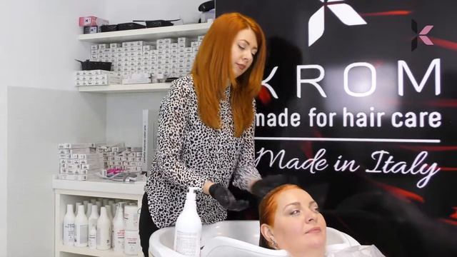 Рыжие волосы/Яркое окрашивание/окрашивание волос с ТМ Krom/Окрашивание в рыжие оттенки