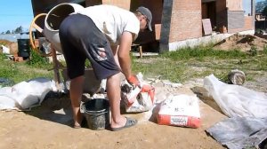 как приготовить белый раствор для кладки кирпича.нивок111