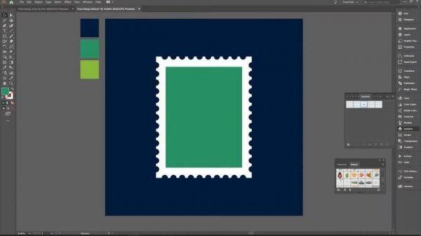 POSTAGE STAMP | Easy Illustration Tutorial