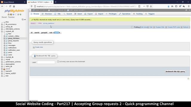 Social Website from scratch - Part 217 - Accepting group requests 2 | OOP PHP with MYSQL Database смотреть онлайн