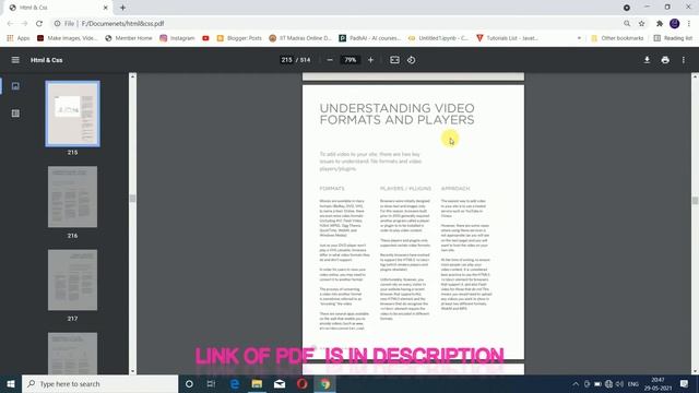 Best book of HTML & CSS in Free PDF || Link is in Description смотреть онлайн