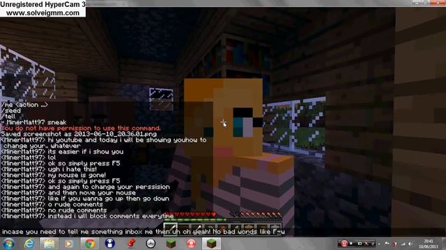 Minecraft how to use Third person review! POOF! смотреть онлайн