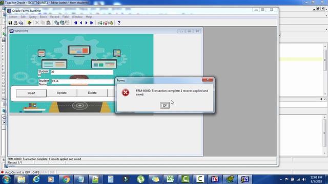 Create Form in Oracle Forms - Add - Update - Delete - Select-insert-lov-list item-image d2k смотреть онлайн